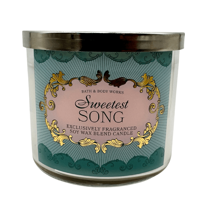 Vela Aromatizada de 3 Mechas Bath & Body Works - Sweetest Song 411 g - 14.5 oz