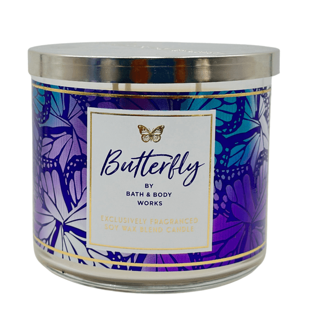 Vela 3 mechas Butterfly
